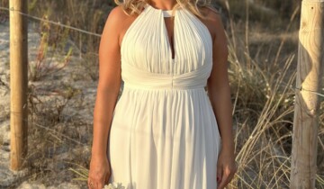 Vestido Novia Halter Espalda