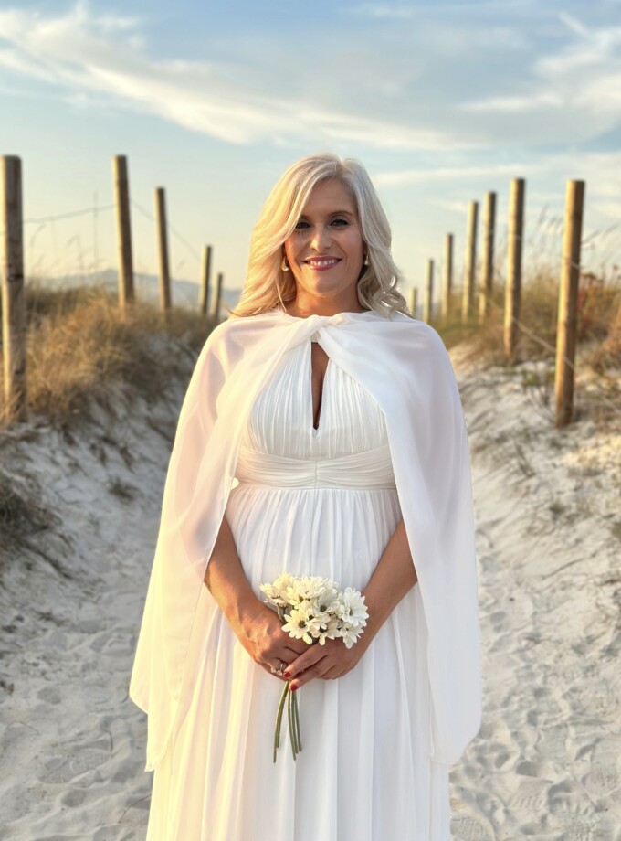 Vestido Novia Halter Espalda