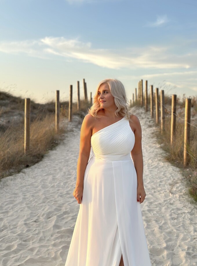 Vestido Antía Abertura Novia