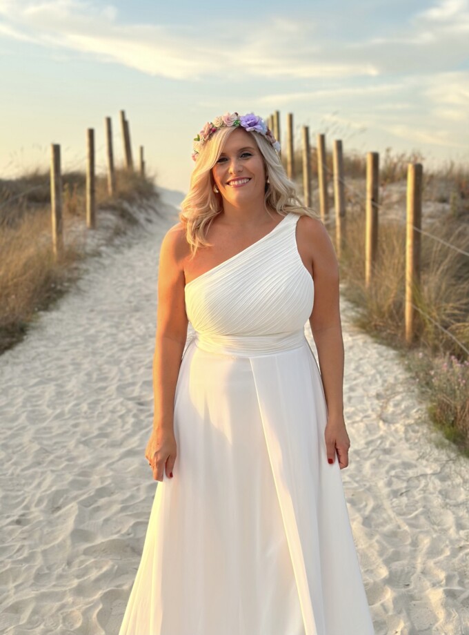 Vestido Antía Abertura Novia