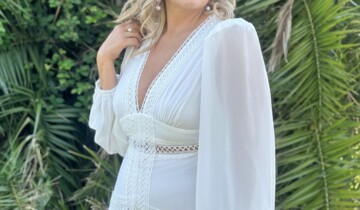 Vestido Boho Mangas Curvy Novia