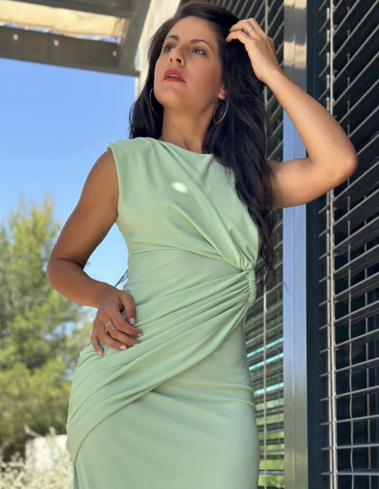 Vestido Drapeado Cintura