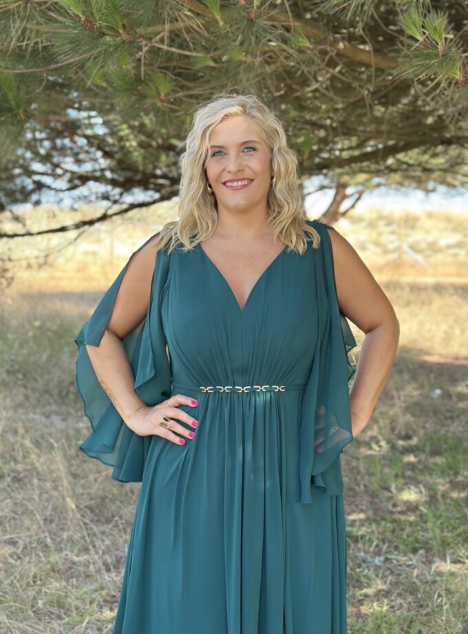 Vestido Cadena Cintura Curvy