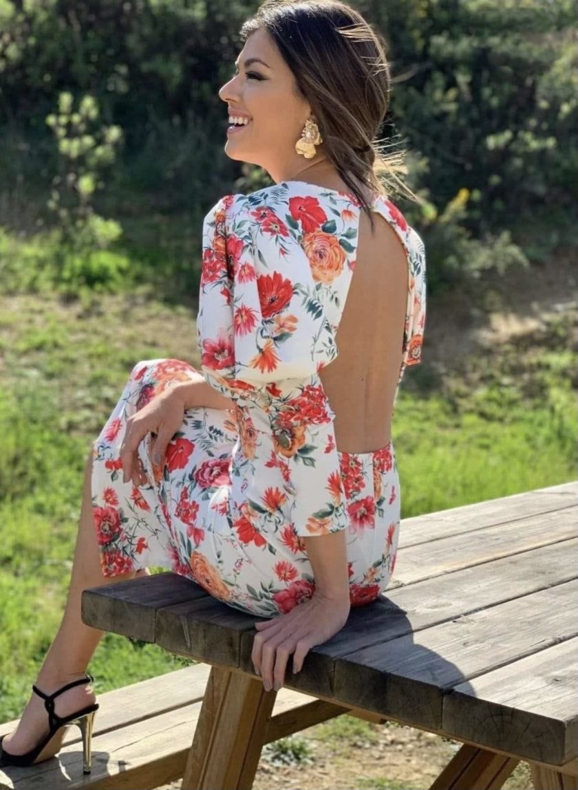 Vestido Midi Botones Estampado - Imagen 7