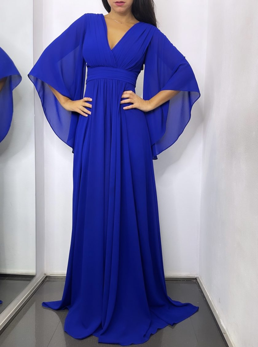 Vestido Gasa Mangas Curvy - Imagen 9