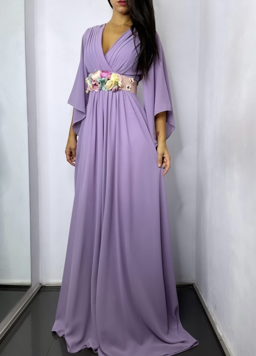 Vestido Gasa Mangas - Imagen 9