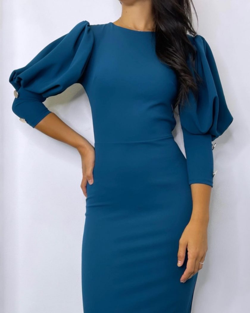 Vestido Midi Botones - Imagen 16