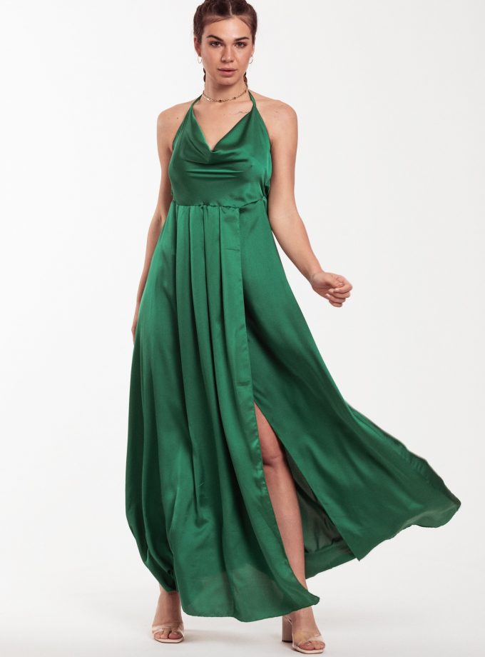 Vestido Seda Pliegues