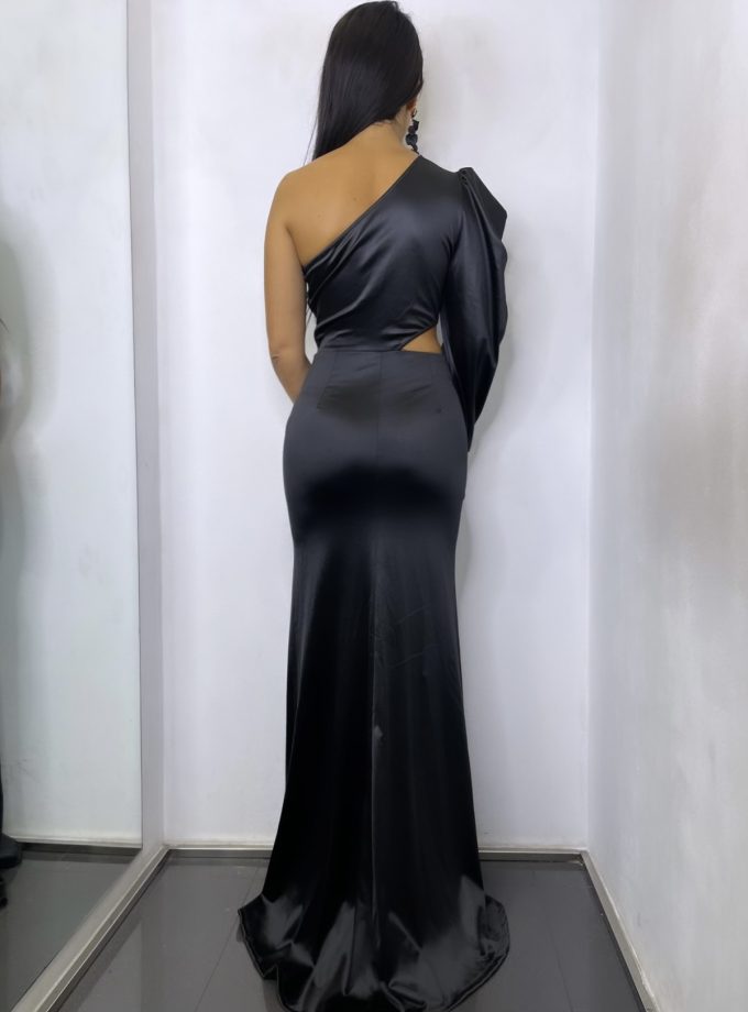 Vestido Seda 1 Manga Abertura