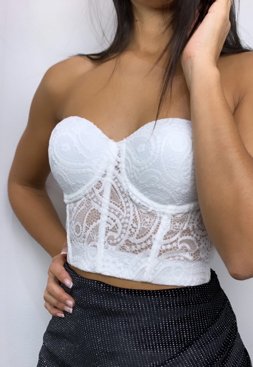 Top Corsé Encaje Blanco - Imagen 9
