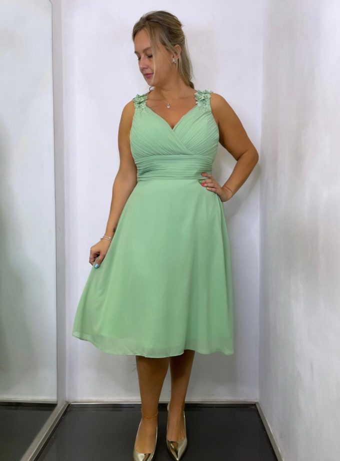 Vestido Curvy Pétalos Corto