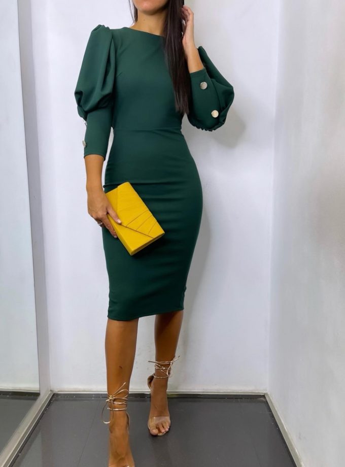 Vestido Midi Botones