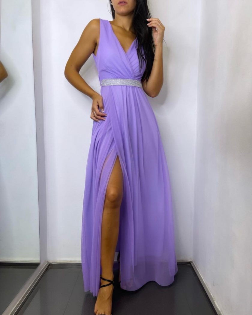 Vestido Tul Basic Cintura Brillos - Imagen 14