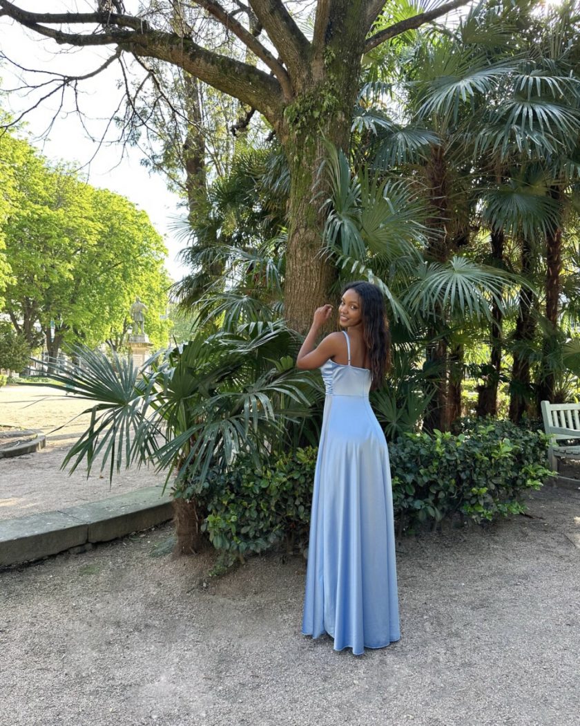 Vestido Seda Escote Corazón - Imagen 42