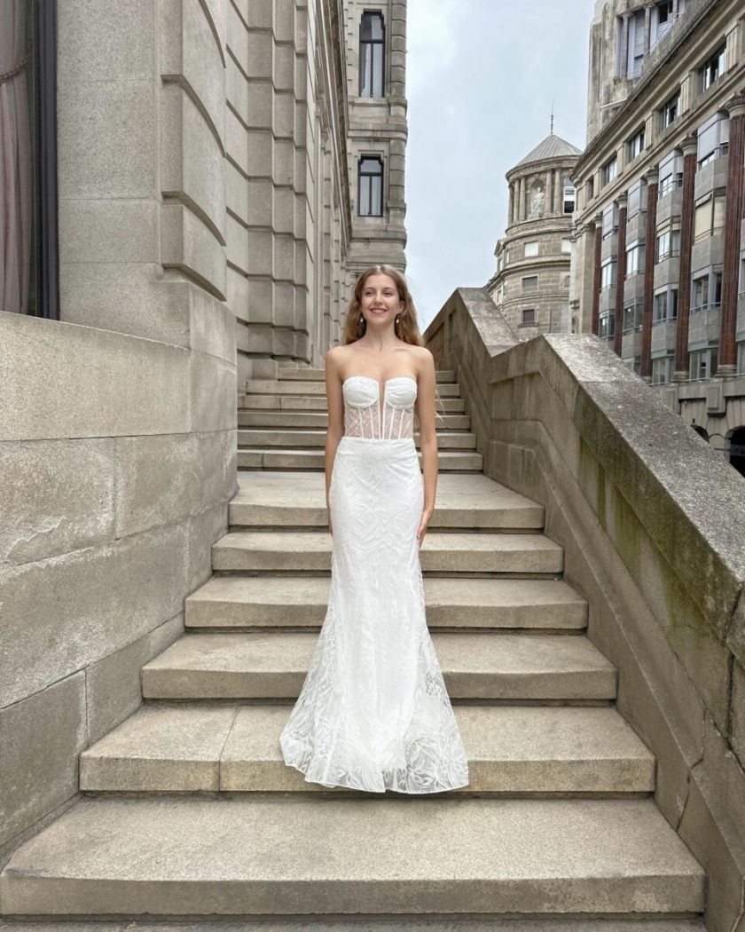 Vestido Encaje Sirena Novia