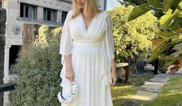Vestido Gasa Mangas Novia Curvy