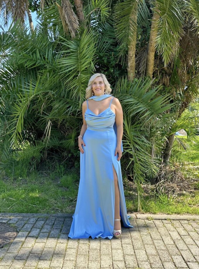 Vestido Seda Drapeado