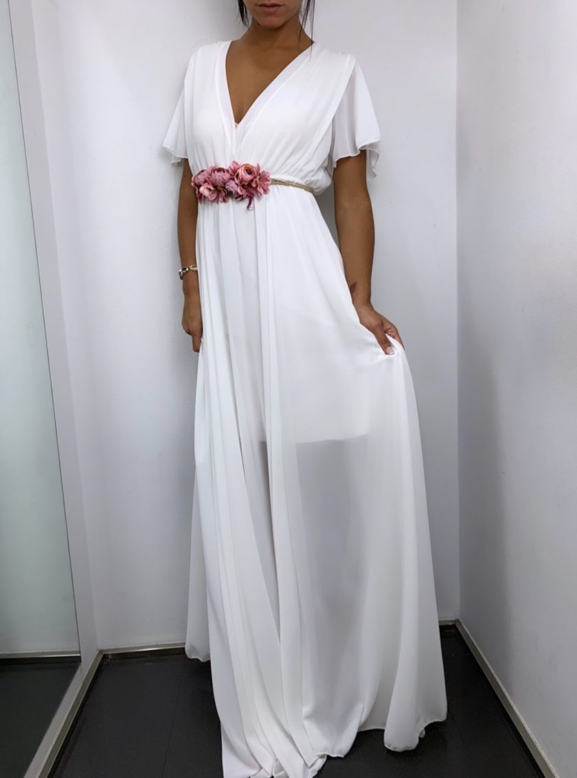 Vestido Bella Mangas Novia - Imagen 3