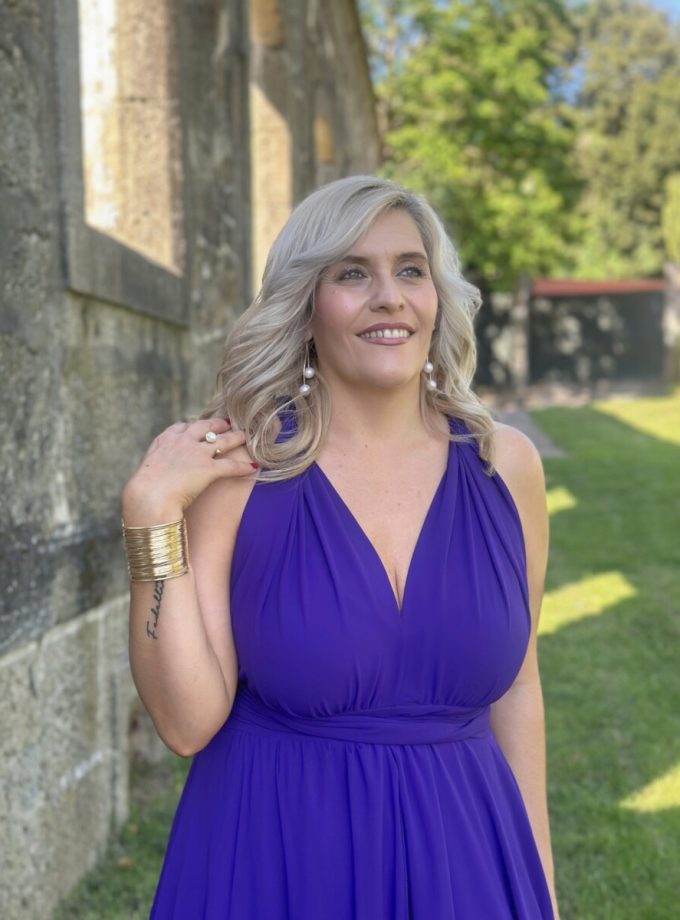 Vestido Multiposición Gasa Abertura