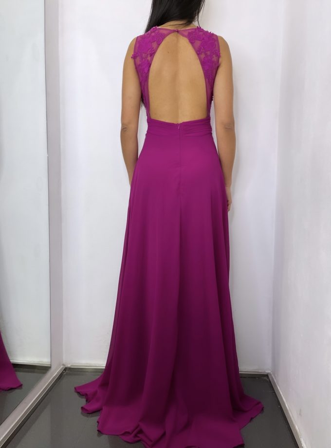 Vestido Espalda Flores