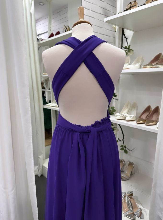 Vestido Multiposición Gasa Abertura