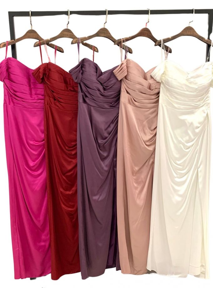 Vestido Sirena Tablas Pecho Curvy