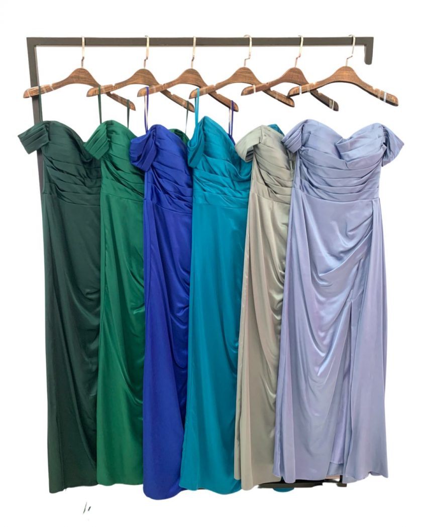 Vestido Sirena Tablas Pecho Curvy - Imagen 6