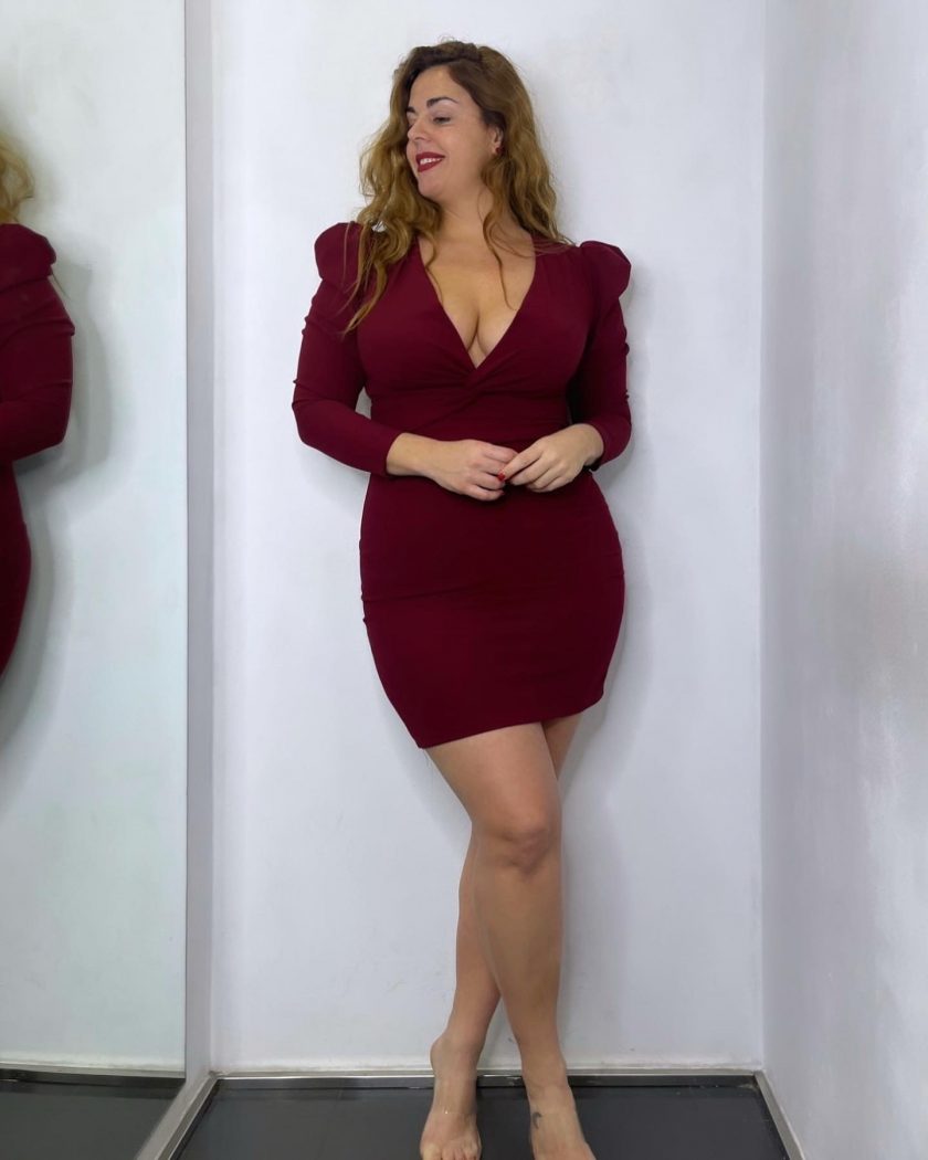 Vestido Nudo Mangas Traslúcidas - Imagen 12