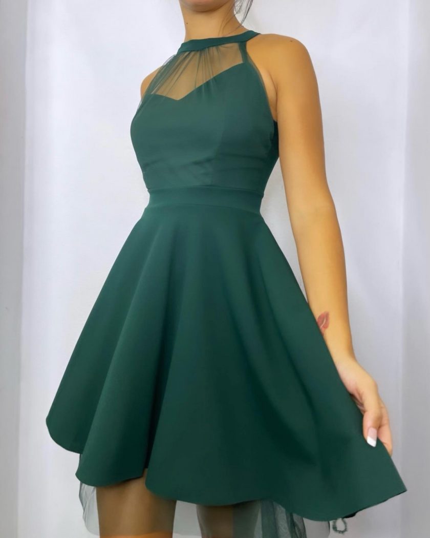 Vestido Halter Vuelo Tul - Imagen 2