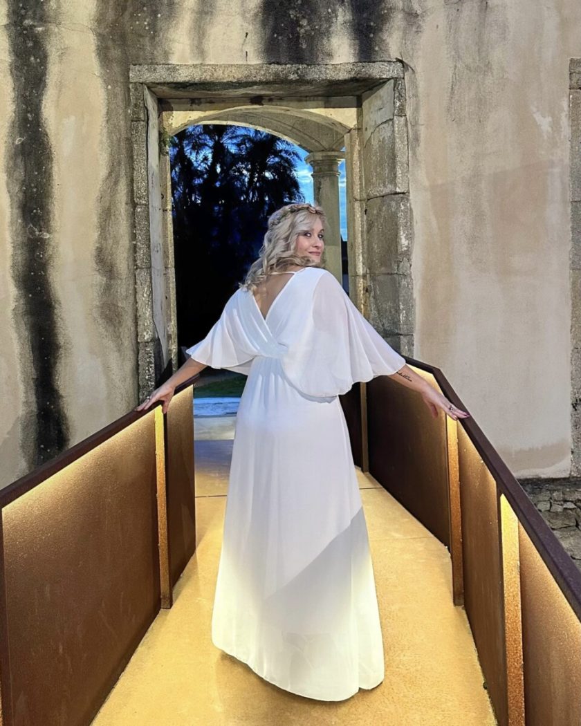 Vestido Bella Capa Novia