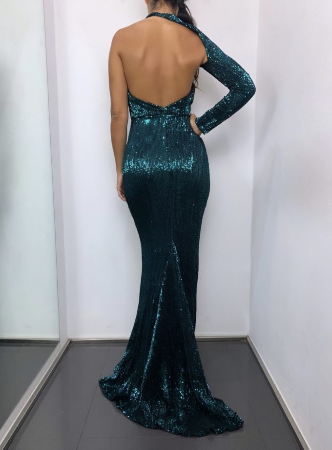 Vestido Lentejuelas Manga