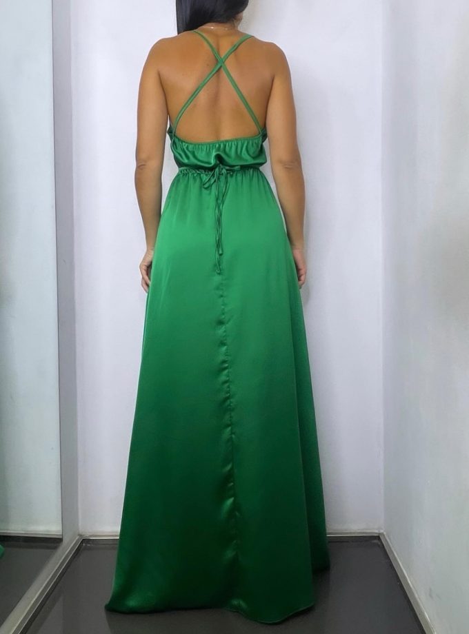 Vestido Seda Pliegues