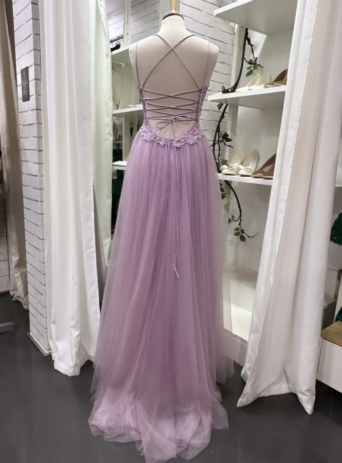 Vestido Tul Largo Abertura