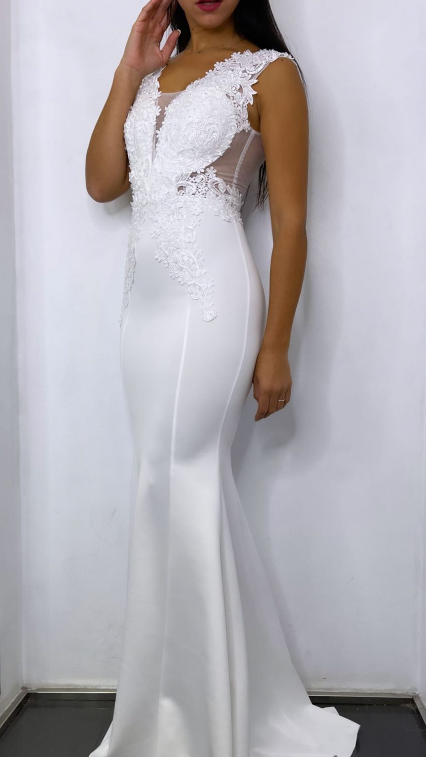 Vestido Novia Sirena Encaje - Imagen 13