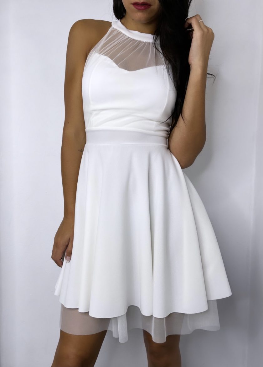 Vestido Halter Vuelo Tul - Imagen 45