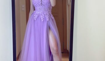 Vestido Tul Largo Abertura