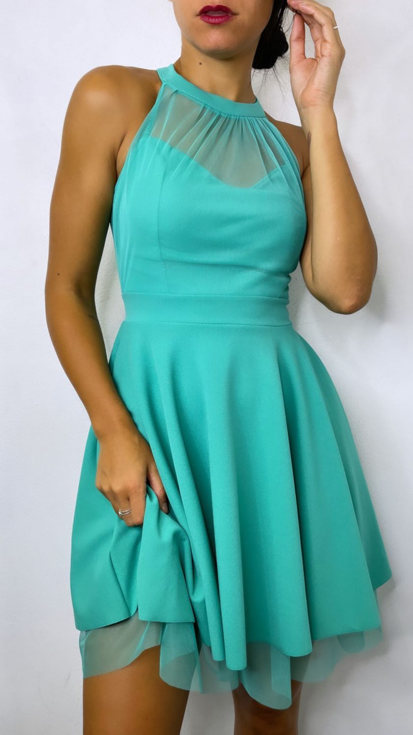Vestido Halter Vuelo Tul - Imagen 46