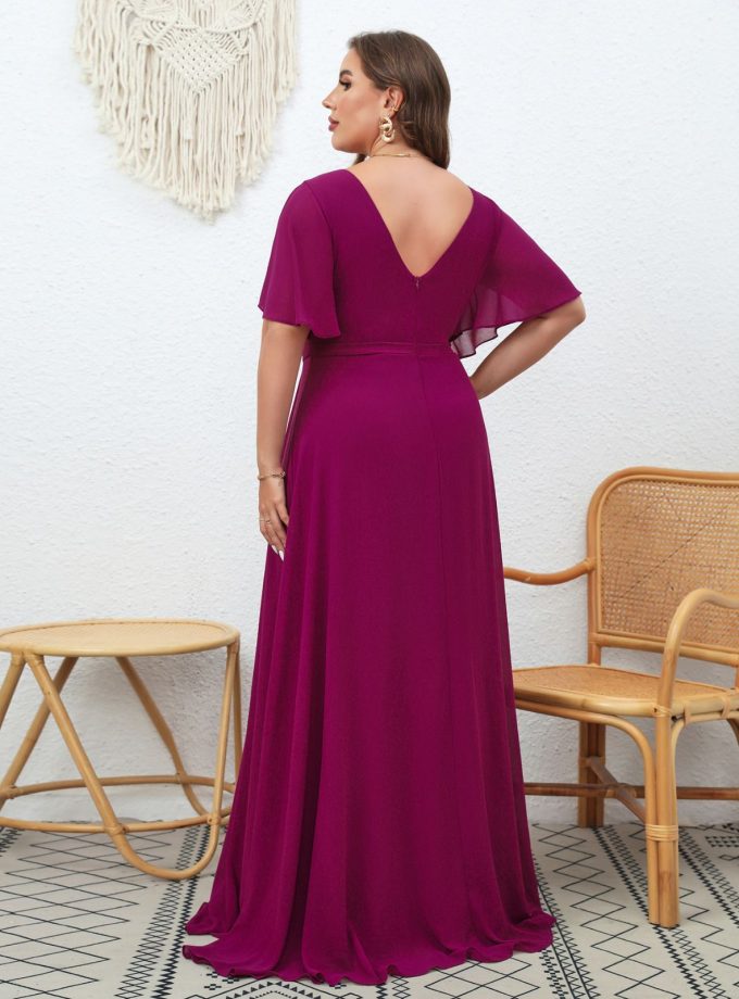 Vestido Volante Mangas Curvy