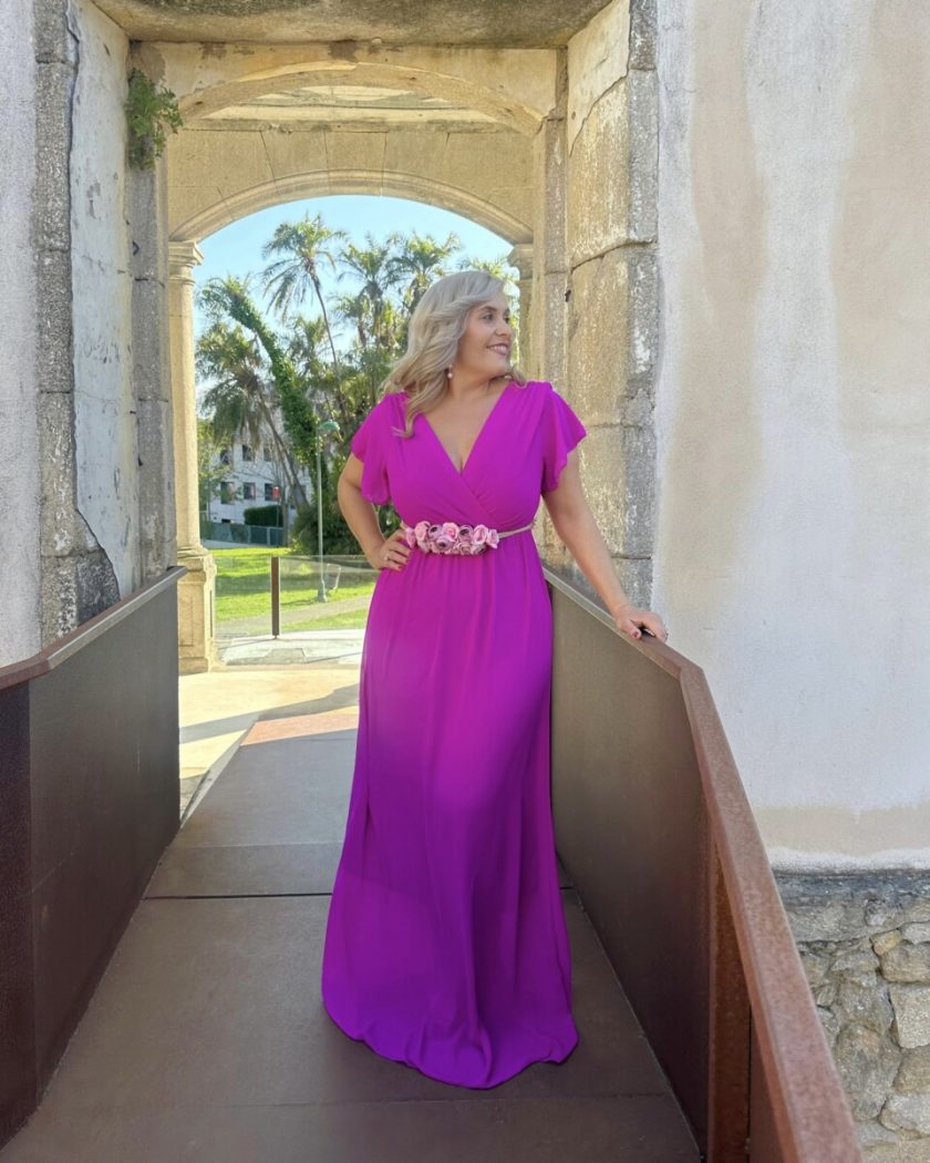 Vestido Bella Manga Corta
