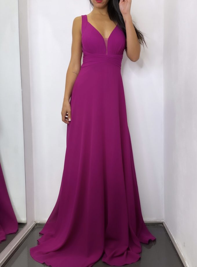 Vestido Espalda Flores