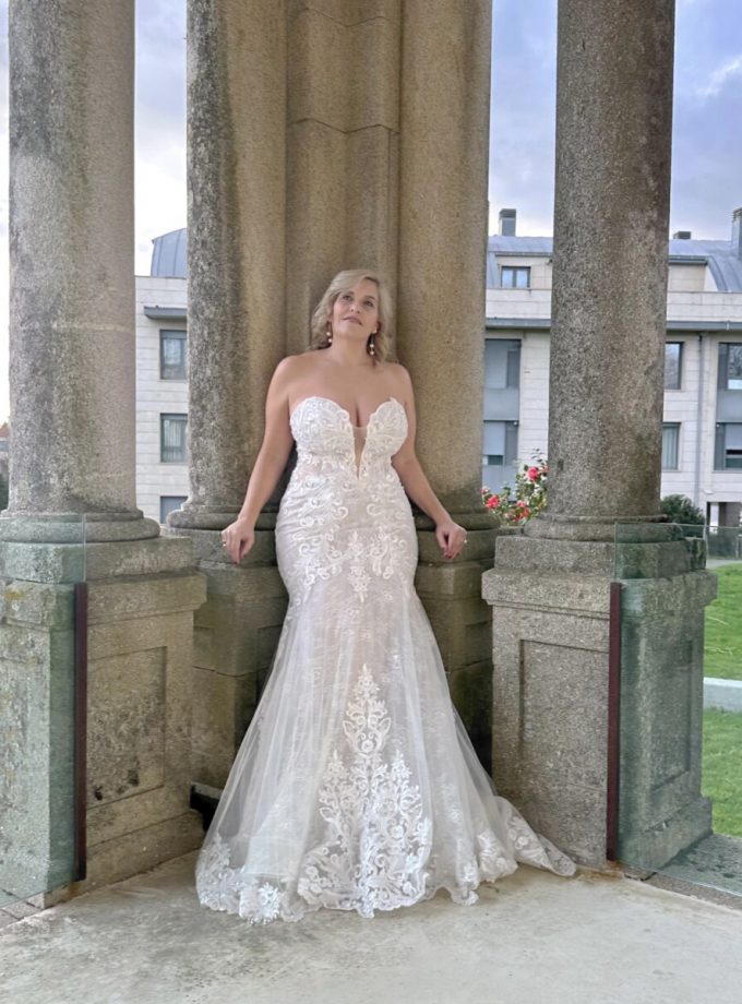 Vestido Tul Sirena Novia