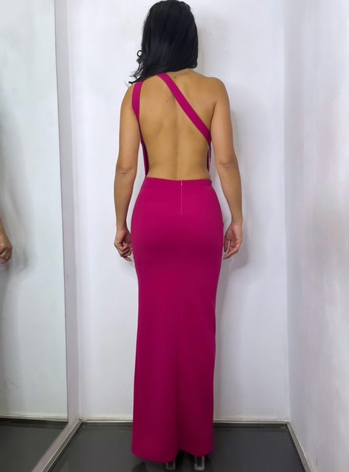 Vestido Yakarta Asimetrico Abertura