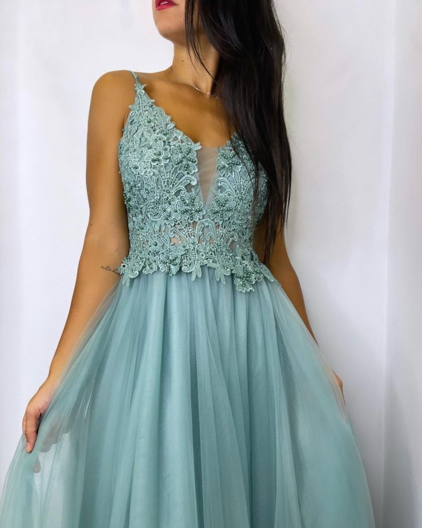 Vestido Encaje Tul - Imagen 6
