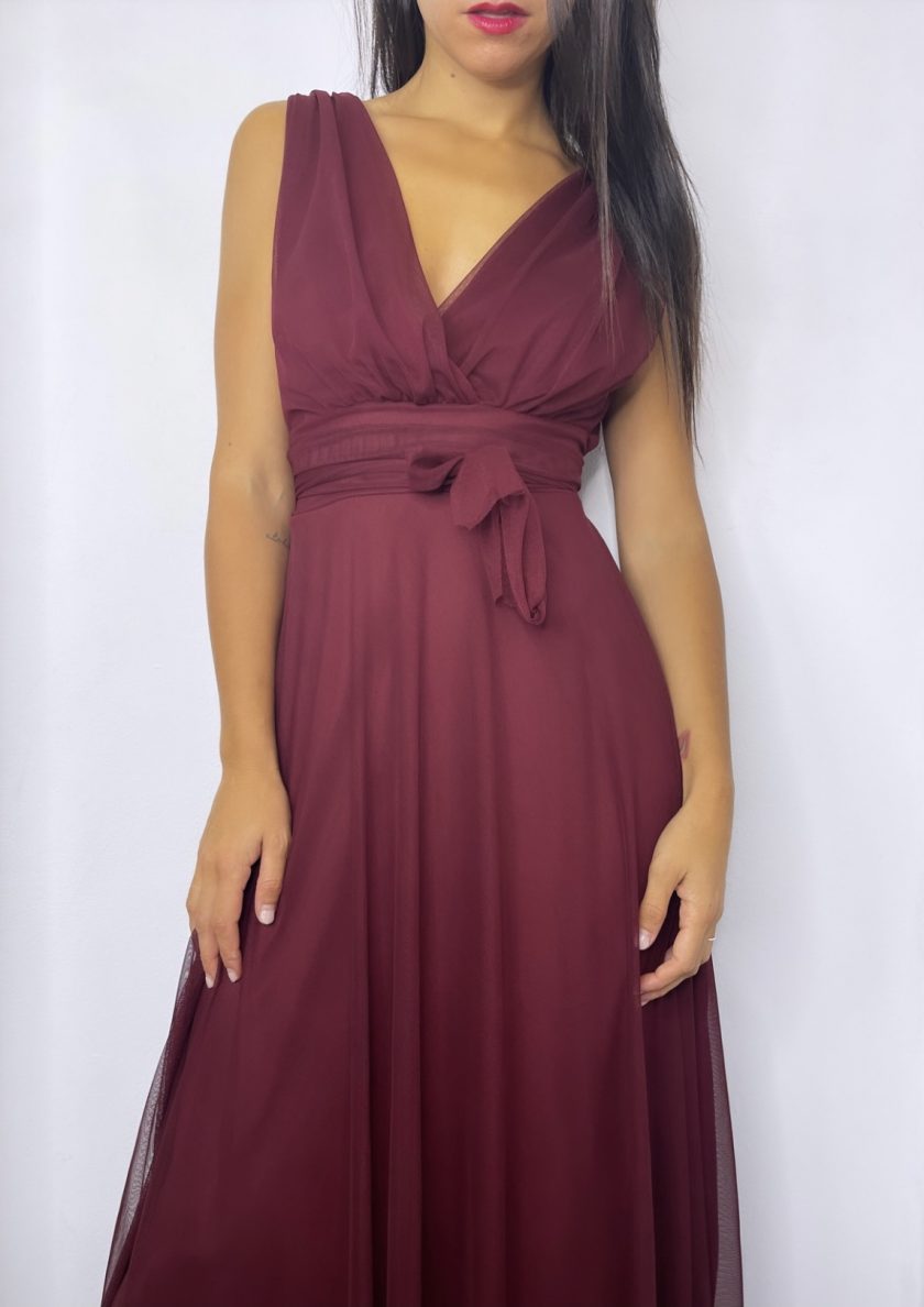 Vestido Tul Basic Cintura