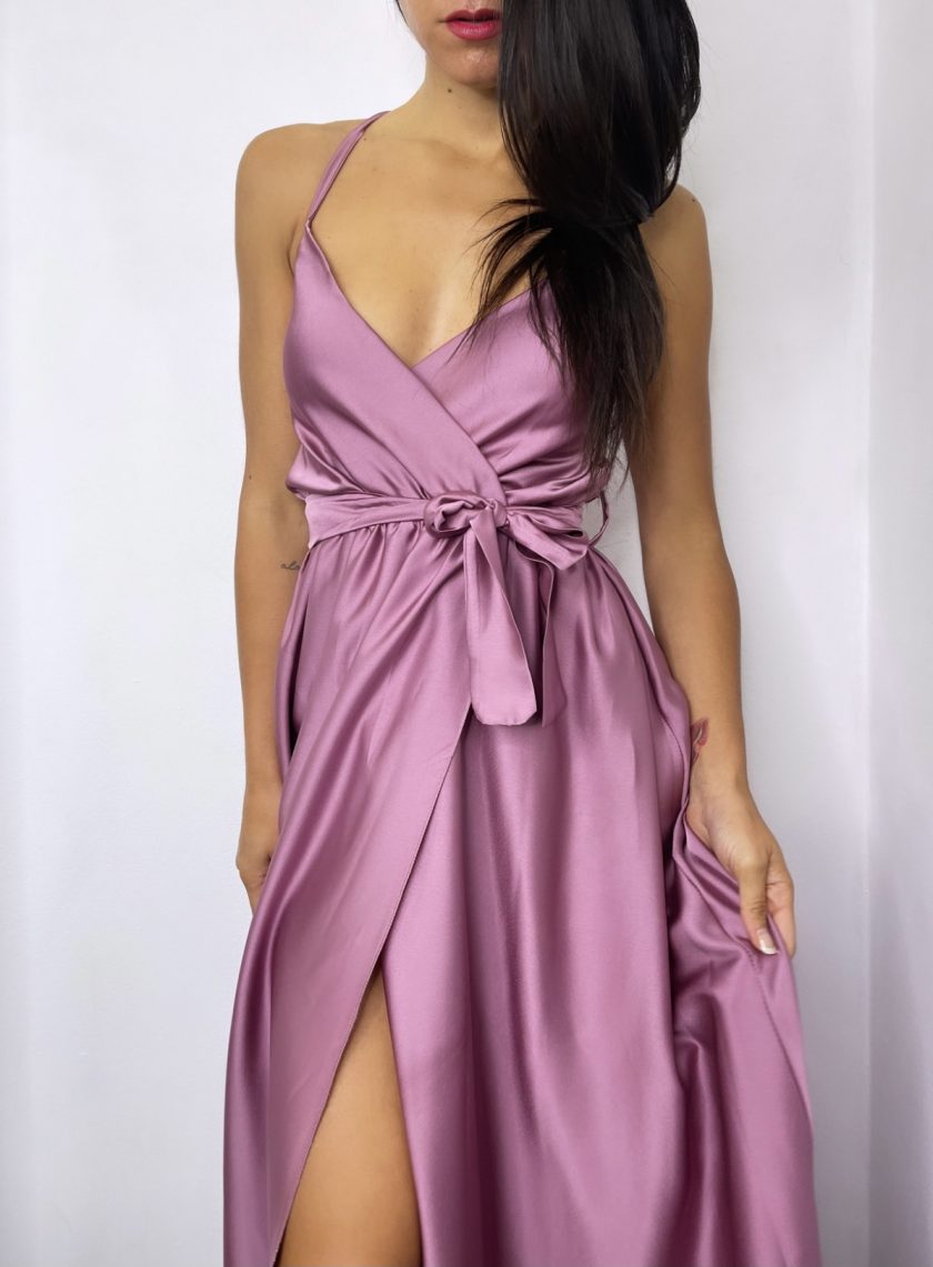 Vestido Seda Cruzado - Imagen 15