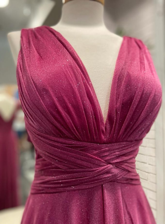 Vestido Dalia Escote Brillo