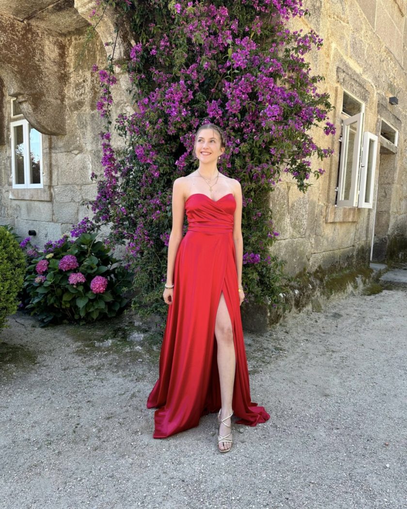 Vestido Seda Escote Corazón - Imagen 15
