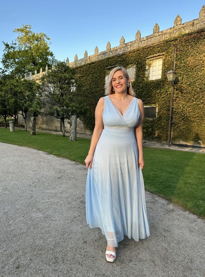 Vestido Tul Basic Cintura