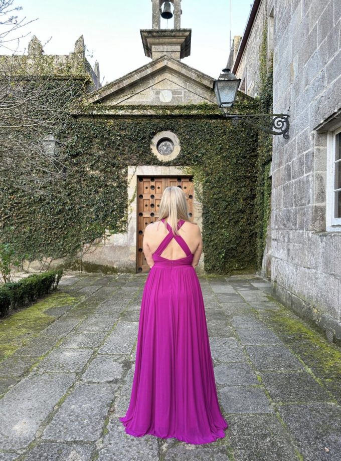 Vestido pecho escote Cruzado