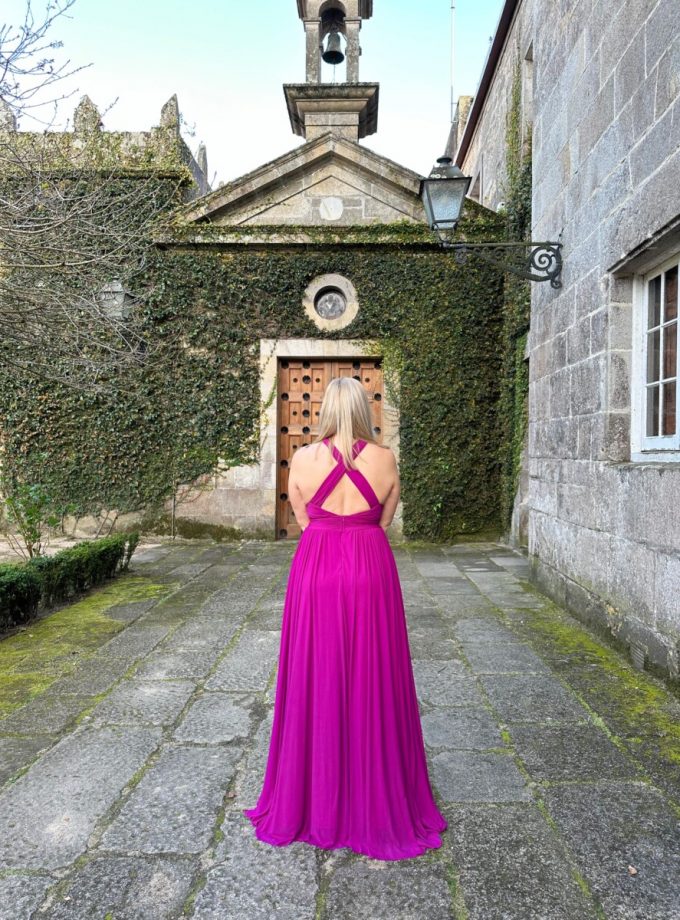 Vestido pecho escote Cruzado